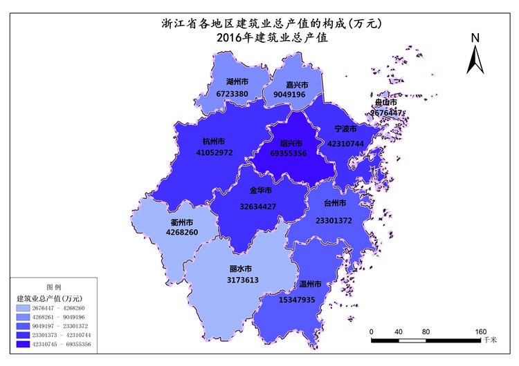 浙江省2016年建筑业总产值与建设工程勘察行业发展分析